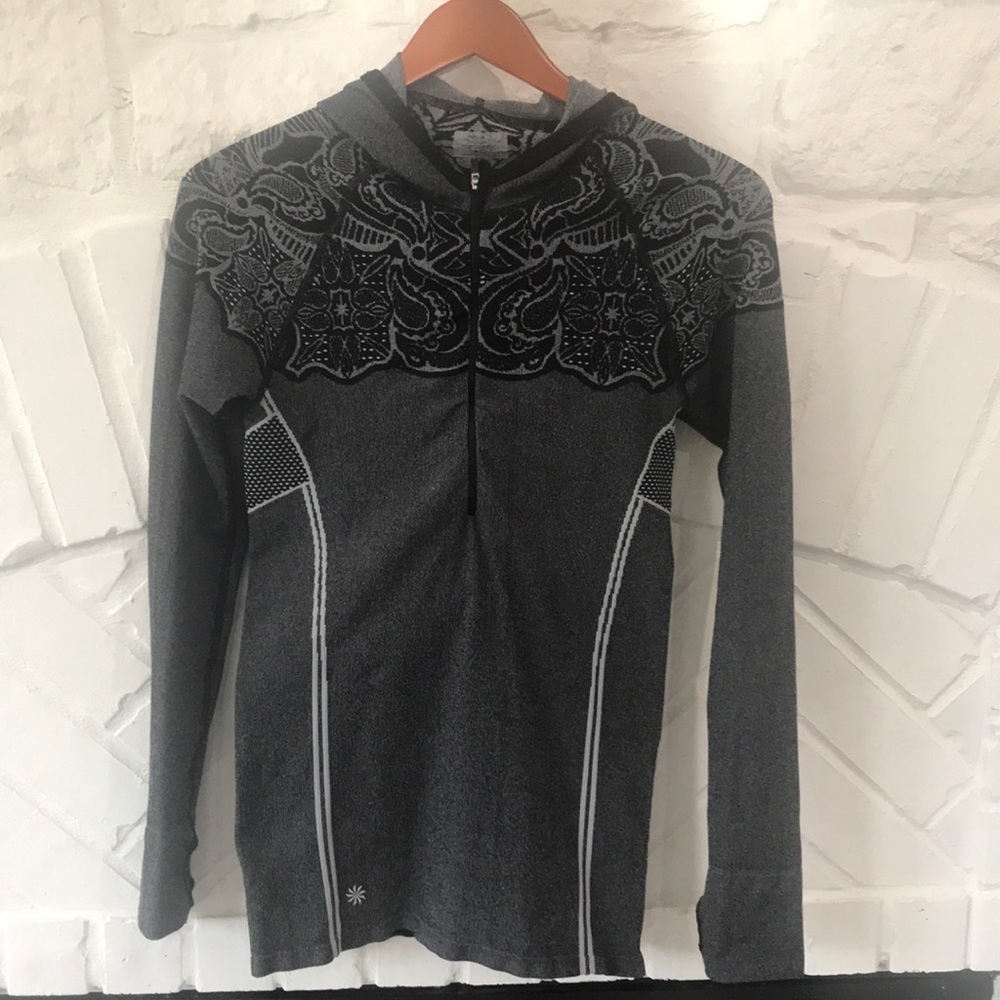Athleta Dark gray and black pullover Hoodie